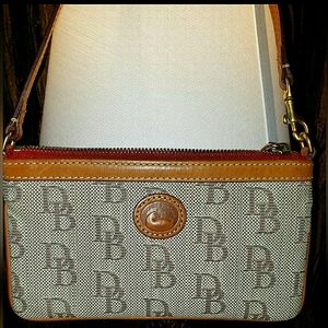 Dooney & Bourke Monogram Brown Wristlet